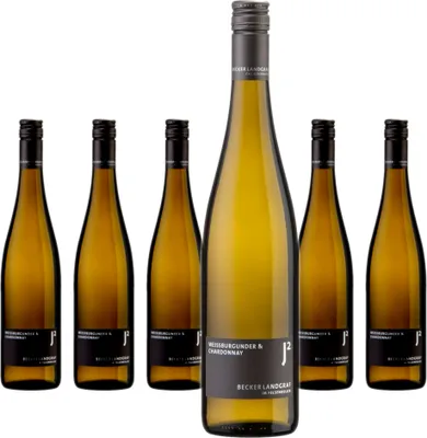 Produktbild von 6 x Becker Landgraf J² Weissburgunder - Chardonnay