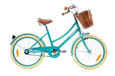 Zdjęcie produktu dla Rowerek dziecięcy 20 cali GERMINA turkusowy rower dla dziewczynki Vintage