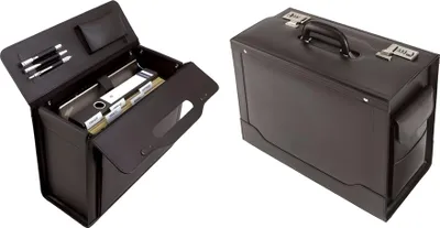 Produktbild von Alassio Pilotenkoffer "ANCONA" Leder schwarz