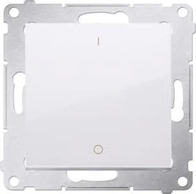Produktbild von Kontakt-Simon DW2A.01/11, Kunststoff, Weiß, IP20, IP44, 250 V, 16 A, 75 mm