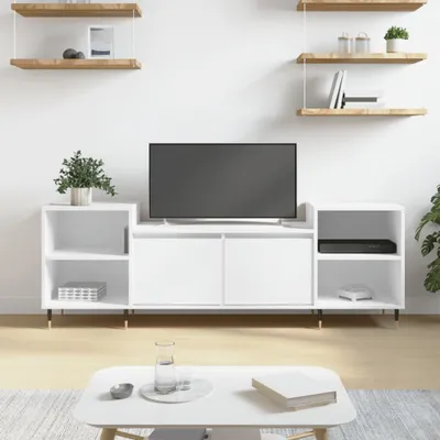 Produktbild von "2026 Promotion" TV-Schrank - TV-Lowboard - Weiß 160x35x55 cm Holzwerkstoff - TV-Regal CC29641