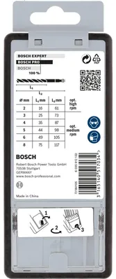 Obrázek produktu pro Bosch 2 607 019 923, Vrtačka, Vrták do dřeva, 8 mm, 7,5 cm, Šestihranná stopka vrtáku, Nerezová ocel