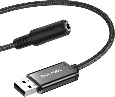 Productafbeelding van USB naar 3,5 mm Jack Audio-Adapter voor PC en Gaming