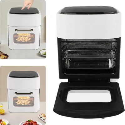 Obrázok produktu pre Teplovzdušná fritéza, objem 15 l, výkon 1400 W, rozsah teplôt 80-200 ℃, časový rozsah 5-65 minút, LED displej