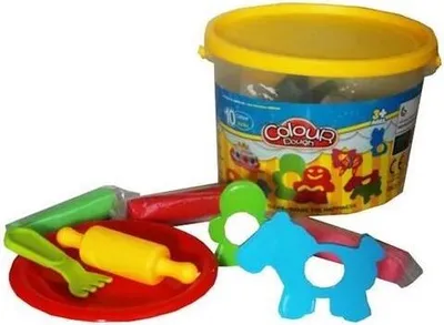 Produktbild von Kunststoffmasse mit Zubehör 10 Farben MIX