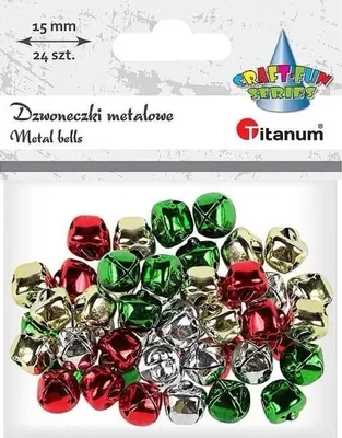 Produktbild von Dzwoneczki metalowe 15mm 24szt