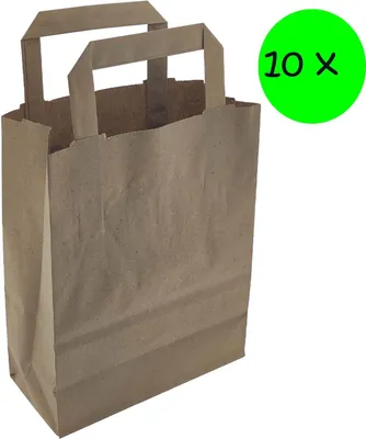Produktbild von Papiertragetasche 180 + 80 x 220 mm 10 Stück