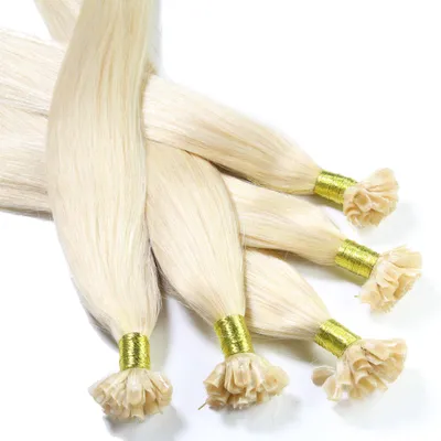 Zdjęcie produktu dla Przedłużanie włosów metodą bonding naturalne włosy #10/0 jasny blond 0,5 g