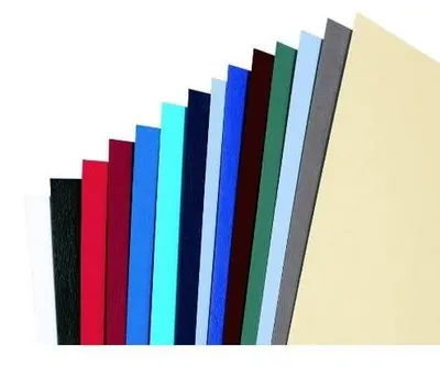 Image de GBC Einbanddeckel LeatherGrain, DIN A5, 250 g/qm, weiá
