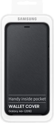 Produktbild von Samsung Wallet Cover für Galaxy A6+ (2018) schwarz schwarz