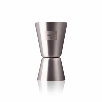 Immagine prodotto di Vacu Vin Barmaß Double Jigger, Messbecher mit V V Logo, Edelstahl, Silbern, 78323606