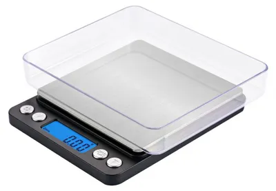 Produktbild von Präzisionswaage 0,01 g, 500 g/0,01 g, Präzisions-Küchenwaage mit Tara- und Zählfunktion, Lebensmittelwaage mit hintergrundbeleuchtetem LCD-Display