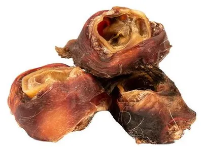 Produktbild von Rinderohrmuscheln getrocknet 250 Gramm Hundesnack Kausnack Hundeleckerlie getreidefrei für Hunde natürlich ohne Zusätze