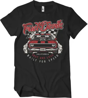 Produktbild von Fuel Devils Fast And Loud T-Shirt - XX-Large - Black
