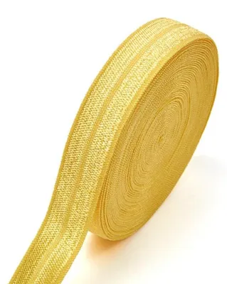 Elastisches Gurtband 15 mm gelb 5 m – Nylon dehnbar für DIY