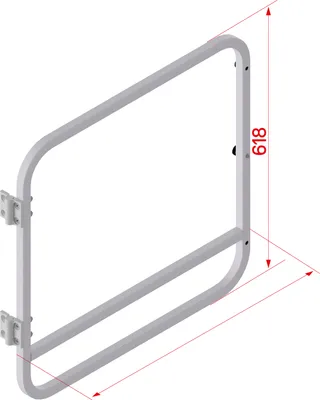 Produktbild von Hymer Durchgangssperre ohne Fußleiste schmal
