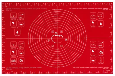 Produktbild von Silikon-Arbeitsunterlage, rot - Mastrad