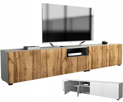 Zdjęcie produktu dla szafka rtv pod telewizor 250 250cm kaszmir dąb wotan stojąca lub wisząca