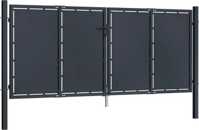 Immagine prodotto di Cancello da giardino in acciaio 300 x 125 cm antracite