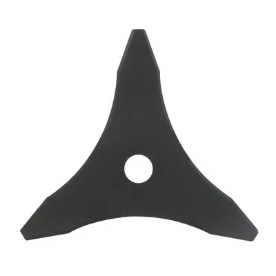 Produktbild von Professionelles 3-Zahn-Messer, anpassbar für Freischneider – Schnittbreite 255 mm, Bohrung: 25,4 mm, Dicke: 3 mm