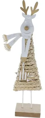 Produktbild von Standdeko - Elch mit Kordelkleid - ca. 30 x 6,5 x 4 cm