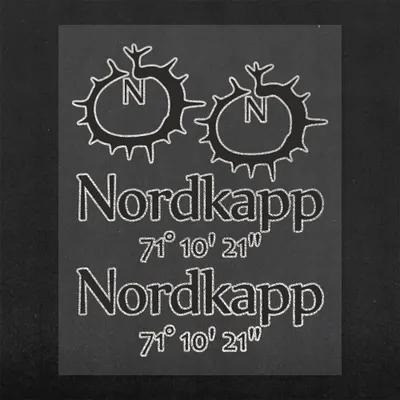 Immagine prodotto di Kit di adesivi Adventure Sticker per valigie da moto, Nordkapp, 20 x 24 cm