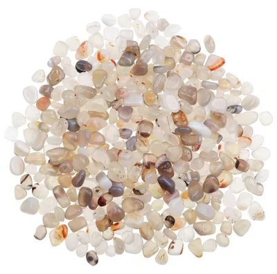 Achat Steine, natürliche Kristalle, 9-14 mm, Weiß, S