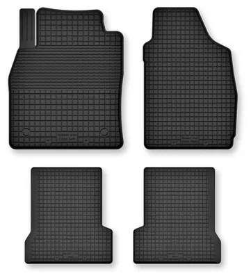 Productafbeelding van Rubberen automatten voor Audi A8 D4 2010-2017 – 4-delig, zwart, op maat – Wielganizator Semi-Universal