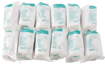 Produktbild von SEVICO Gipsbinden Babybauch Rollen 12er Set - 12x Gips Binden 10 cm x 300 cm Babybauch Gipsabdruck Gipsverband G33 12STK