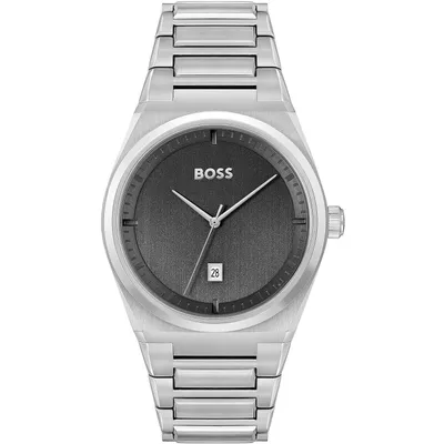 Produktbild von Nur Zeit   Klassisch Hugo Boss Versilbert/Stahl   Kollektion Steer - mann