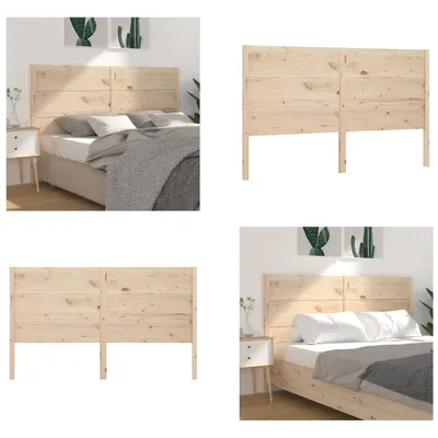 Produktbild von vidaXL Kopfteil 206x4x100 cm Massivholz Kiefer - Kopfteil - Kopfteile - Bettkopfteil - Holzkopfteil