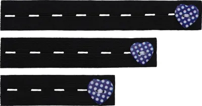 Produktbild von Be Mammy Damen Hosenerweiterung Gummi 3er Pack BE20-126 (Schwarz/Violett, One Size)