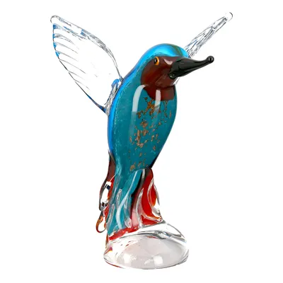 Produktbild von Casablanca by Gilde Dekofigur Glasskulptur Eisvogel, handgearbeitet H. 22 cm,27813
