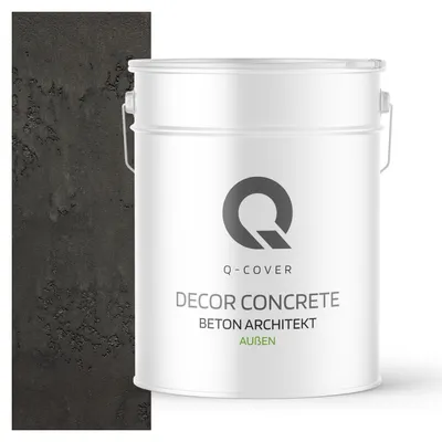 Produktbild von Beton Architekt 15 Kg 10 m2 Anthrazit 15 kg 10m2 | Dekorativerputz | Kellepnputz | Gebrauchsfertige Betonmasse Betonoptik Dekoratives Beton Außen