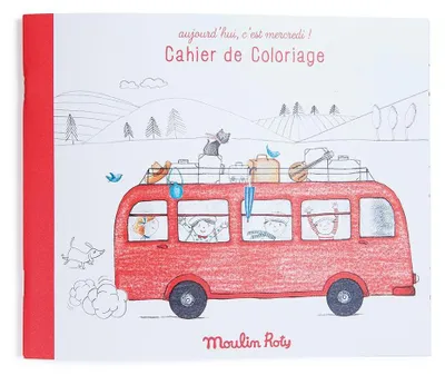 Immagine prodotto di Quaderno con schede pre-illustrate per il disegno, Moulin Roty
