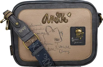 Image de Anekke sac à épaule bandoulière Boutique 3 Compartment Crossbody Bag Multicolor bleu marine