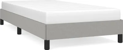 Obrázek produktu pro vidaXL Rám postele bez matrace světle šedý 90x200 cm látka