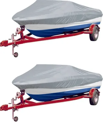 Obrázek produktu pro Plachta na člun 2 ks šedá délka 427–488 cm šířka 173 cm