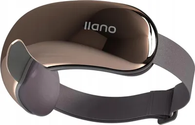Zdjęcie produktu dla Llano Masażer Oczu Z Ogrzewaniem, Wibracjami, Bluetooth, 4 Tryby, Brązowy