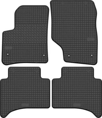 Productafbeelding van Rubberen automatten voor VW Touareg I 2002-2010 (SUV) – 4-delig, zwart, op maat