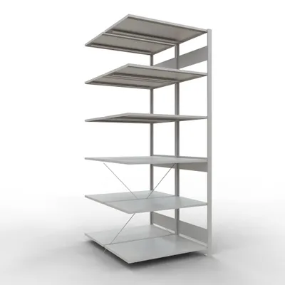 Produktbild von Stecks.Doppelanbauregal Typ 150 - 2500x1000x2x600 mm 2x6 Böden