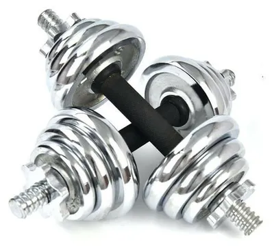 Immagine prodotto di Bilanciere da carico SEDCO, cromato, set da 2 x 10 kg