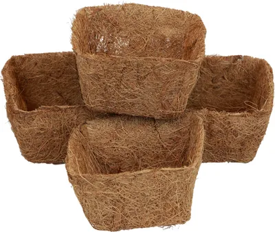 Produktbild von Anzuchttöpfe Kokosfaser Blumentopf Naturmaterial 11cm 12 Stück für plastikfreien Garten