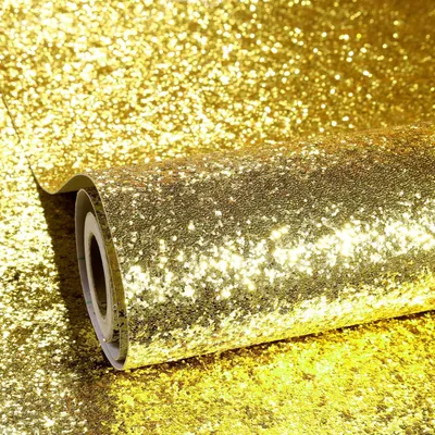 Produktbild von Selbstklebende Möbelverkleidung Brokat Wasserfest 40 cm x 7 m Gold
