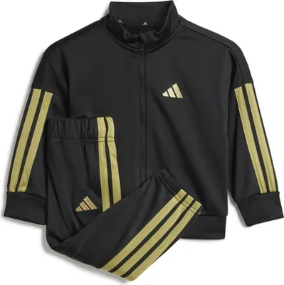 Produktbild von adidas Unisex Baby Essentials Climacool Track Suit, Black/Gold Metallic, 3-4 Yea