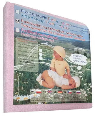 Produktbild von Ankras Wickelauflagenbezug Frottee mit Gummizug Rosa