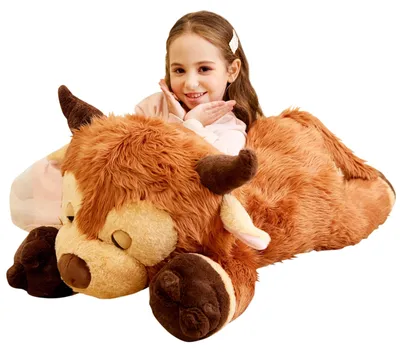 Productafbeelding van XXL Pluche Highland Cow Knuffel, 85 cm Groot