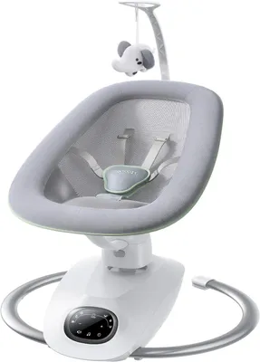 Produktbild von Momcozy CocoSway Babywippe, elektrische 3D-Motion, 6 Bewegungen & 4 Stufen, Fernbedienung, 8 Wiegenlieder, ab Geburt bis 9 kg
