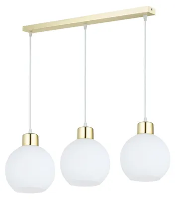 Produktbild von KAR-LIGHTING Pendelleuchte 3-flammig Gold, Metall für Esszimmer Wohnzimmer Küche – höhenverstellbar, E27-Fassungen