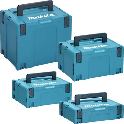 Produktbild von Makita MAKPAC Systemkoffer Gr. 1 + Gr. 2 + Gr. 3 + Gr. 4